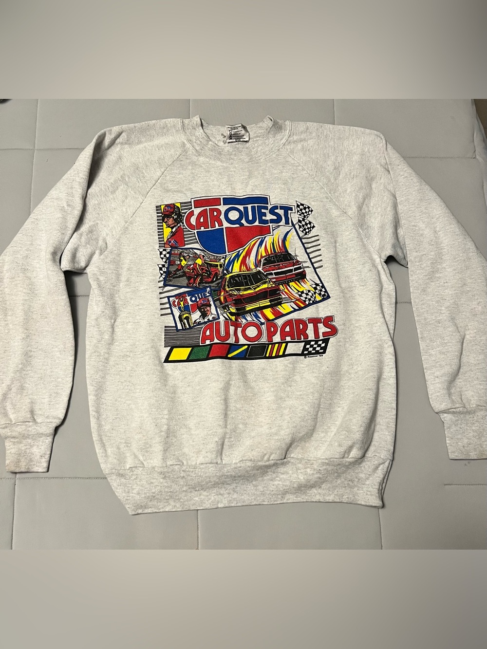 Vintage 1989 Carquest Auto Parts Racing Crewneck Sweatshirt Oneita USA - Size L